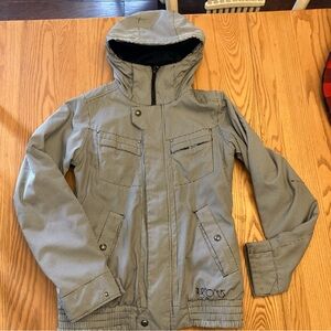 Burton Black and White Checkered ski/snowboard women’s size small Jacket